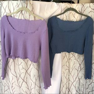 Shein Long-sleeve crop top